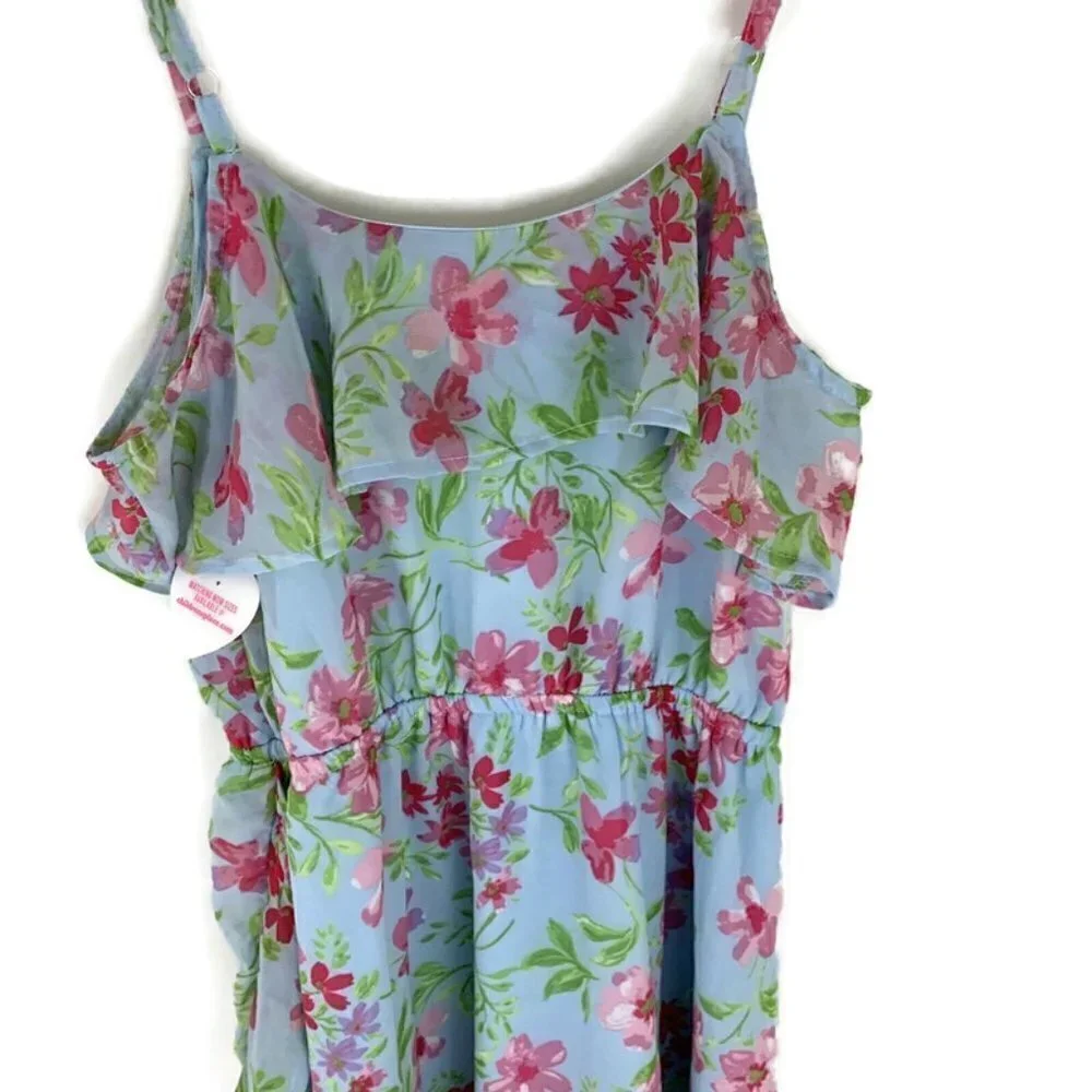 The Children's Place Dress Spring Floral Chiffon Size 10/12 NWT